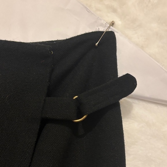 Worthington Black and Red Midi Skirt with Fringe - Picture 2 of 8